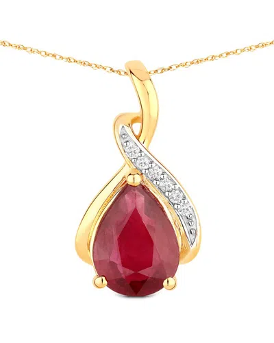 Diana M. 14k 1.98 Ct. Tw. Diamond & Ruby Pendant In Gold