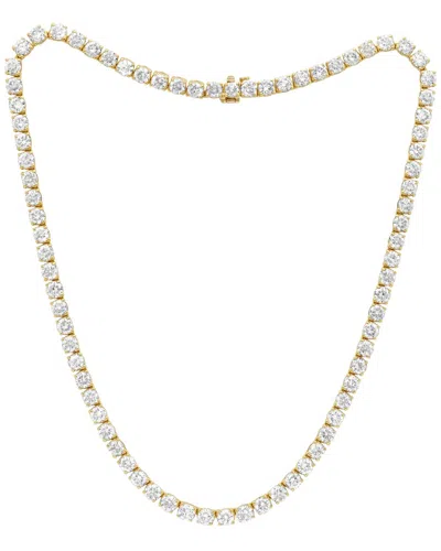 Diana M. 14k 20.00 Ct. Tw. Diamond Tennis Necklace In Gold