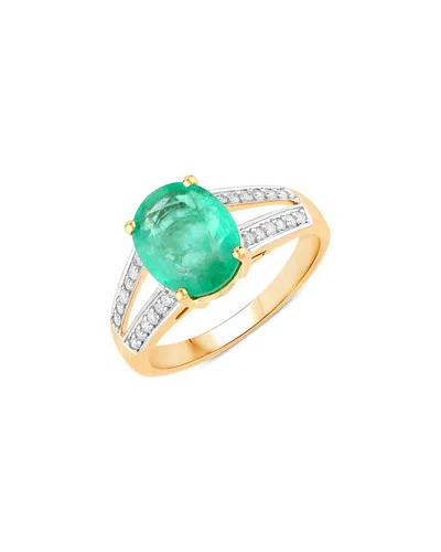 Diana M. 14k 2.29 Ct. Tw. Diamond & Zambian Emerald Ring In Gold