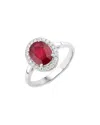 Diana M. 14k 2.52 Ct. Tw. Diamond & Ruby Ring In Metallic