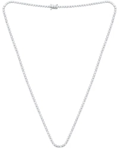 Diana M. 14k 6.15 Ct. Tw. Diamond Buttercup Necklace In White