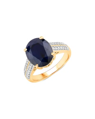Diana M. 14k 6.49 Ct. Tw. Diamond & Blue Sapphire Ring In Gold