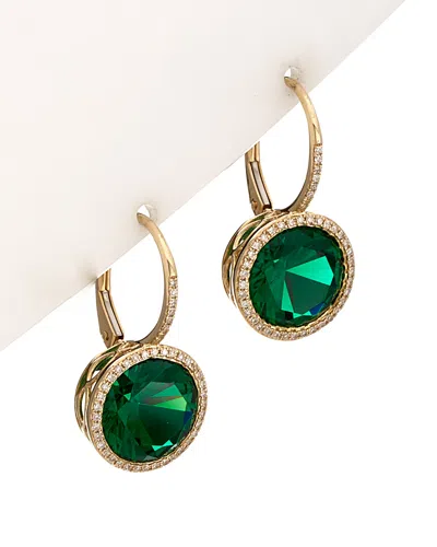 Diana M. Diana M 14k 6.70 Ct. Tw. Diamond & Corundum Earrings