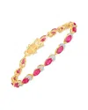 Diana M. 14k 6.79 Ct. Tw. Diamond & Ruby Bracelet In Gold