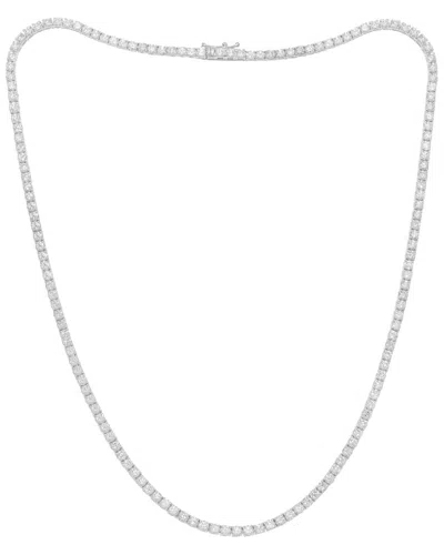 Diana M. 14k 7.35 Ct. Tw. Diamond Tennis Necklace In White
