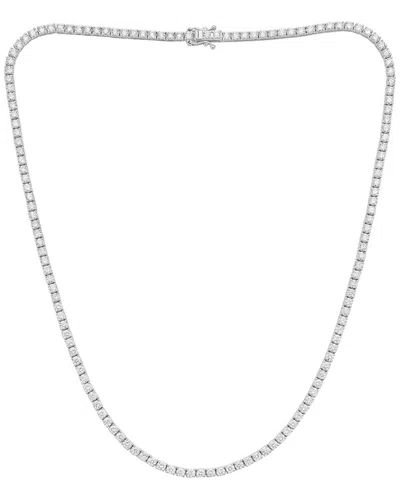 Diana M. 14k 7.50 Ct. Tw. Diamond Tennis Necklace In White