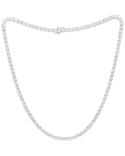 Diana M. 14k 8.60 Ct. Tw. Diamond Tennis Necklace In Metallic