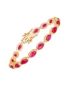 Diana M. 14k 9.00 Ct. Tw. Ruby Bracelet