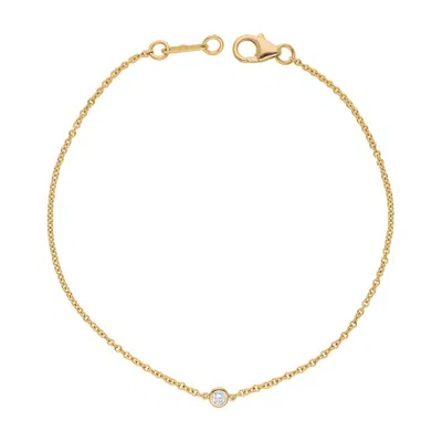 Diana M. Fine Jewelry 14k Rose Gold 0.20 Ct. Tw. Diamond Bracelet In Yellow