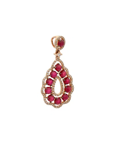 Diana M. Diana M 14k Rose Gold 2.15 Ct. Tw. Diamond & Ruby Enhancer
