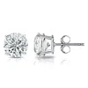 Diana M. 14k White Gold 0.50ct Diamond Stud Earrings In White
