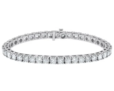 Diana M. 14k White Gold 10.00cts. Tennis Bracelet