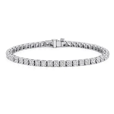 Diana M. 14k White Gold 6.00cts Diamond Tennis Bracelet