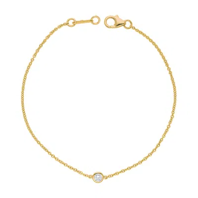 Diana M. Fine Jewelry 14k 0.25 Ct. Tw. Diamond Bracelet In Yellow
