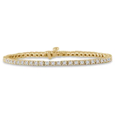 DIANA M. 14K YELLOW GOLD 1.00CT BRACELET