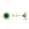 Diana M. 14k Yellow Gold 40 Round 0.1ct Diamonds Earrings, 2 Rcor 1.76ct In Yellow