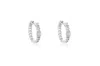 Diana M. 14k Yg 2.72gr Huggie Earrings With 2 Baggett Diamonds 0.08 In Yellow
