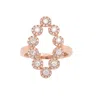 Diana M. 14kr Ring With 0.63ct Diamonds / 3.62 Gm / 100 St In Silver