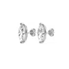 Diana M. 14kt 12ct Lab Grown 3 Prong Studs Marquise Cut, Def Color, Vs Clarity, Excellent Cut In White