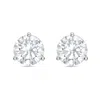 Diana M. 14kt 12ct Lab Grown 3 Prong Studs Round, Def Color, Vs Clarity, Excellent Cut In White