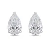 Diana M. 14kt 1.50cts Lab Grown 3 Prong Studs Pear Cut, Def Color, Vs Clarity, Excellent Cut In White