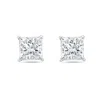 Diana M. 14kt 1ct Lab Grown 4 Prong Studs Princess Cut, Def Color, Vs Clarity, Excellent Cut In White