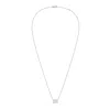 Diana M. 14kt 3cts Lab Grown East West, Diamond Solitaire Pendant, 4 Prong, Emerald Cut, Def Color, Vs Clarit In White