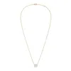 Diana M. 14kt 4cts Lab Grown East West, Diamond Solitaire Pendant, 4 Prong, Emerald Cut, Def Color, Vs Clarit In Yellow