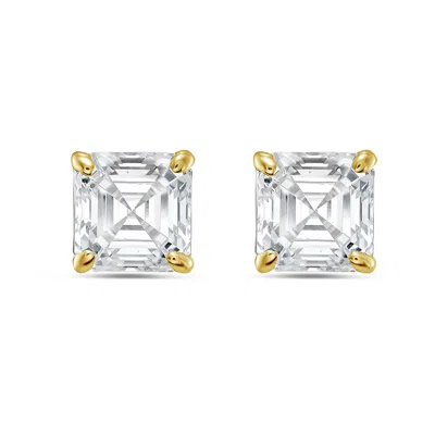 Diana M. 14k 8.00 Ct. Tw. Lab-grown Diamond Earrings In Gold