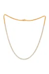 Diana M. 14kt Rose Gold Diamond Half Way Necklace Fetaures 3.15 Carats Of Diamonds, Tree Prong. In Gold