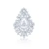 Diana M. 14kt Wg Ring With 1.06ct Diamonds / 6.1gm / 71 Stone In White