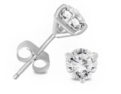 DIANA M. 14KT WHITE GOLD DIAMOND MARTINI STUD EARRINGS CONTAINING 2.00 CTS TW