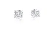 Diana M. 14kt White Gold Diamond Stud Earrings Containing 1.00 Cts Tw In Silver