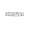 Diana M. 14kt White Gold Round Lab Grown Diamond Eternity Band Weighing 7.02 Cts In White