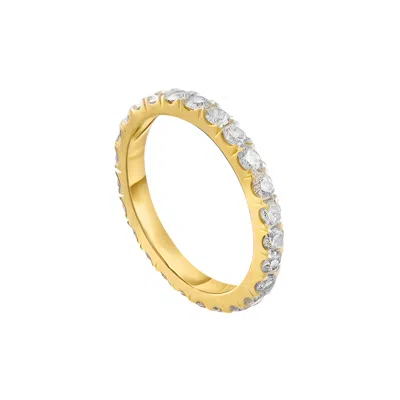 Diana M. 14kt Yellow Gold Diamond Eternity Band Containing 1.65 Cts Tw Of Round Diamonds In White