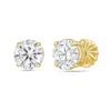 Diana M. 14kt Yellow Gold Lab Grown Round Diamond Studs Weighing 2.00 Carat Total Weight