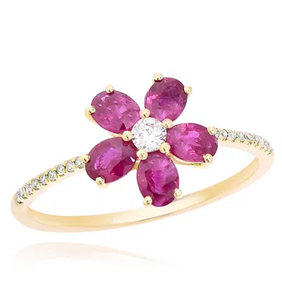 Diana M. 14ktring Gold D0.09scd 0.06rb 1.05 1.62 Gm22st In White