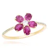 Diana M. 14ktring Gold D0.09scd 0.06rb 1.05 1.62 Gm22st In White