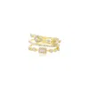 Diana M. 14ktyg Ring 0.36cts Bg 0.02cts Pc 0.03cts 4.08gr In Silver