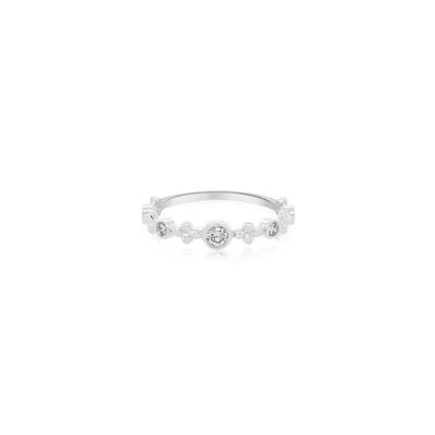 Diana M. 14kwg D 0.21 1.38gm 5 St In Silver
