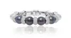 Diana M. 18 Kt White Gold Diamond And Pearl Cuff In White