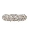 Diana M. 18 Kt White Gold Diamond And Sapphire Bangle In White