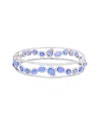Diana M. 18 Kt White Gold Sapphire And Diamond Bangle In White