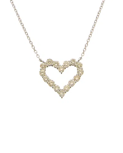 Diana M. Diana M 18k 0.68 Ct. Tw. Diamond Heart Necklace In Gold