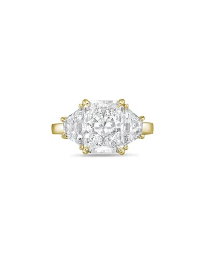 Diana M. 18k 11.00 Ct. Tw. Lab-grown Diamond Ring In Transparent