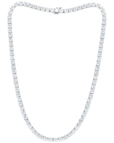 Diana M. 18k 18.35 Ct. Tw. Diamond Tennis Necklace In White