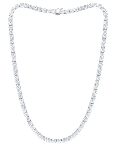 Diana M. 18k 19.00 Ct. Tw. Diamond Tennis Necklace In White