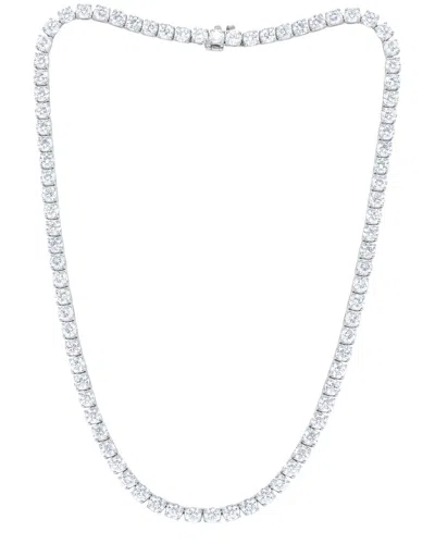 Diana M. 18k 30.00 Ct. Tw. Diamond Tennis Necklace In White
