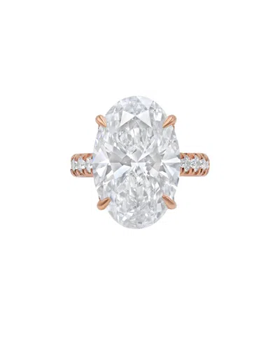 Diana M. Fine Jewelry 18k Rose Gold 16.26 Ct. Tw. Diamond Ring In Metallic