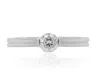 Diana M. 18kt White Gold Diamond Double Band Ring Containing 0.32 Cts (gh Vs Si) In Silver